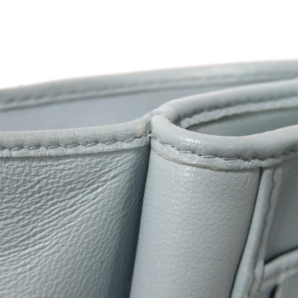 Used Matelasse Compact Zip Wallet (5ML002 N88 F0012 7941) with RFID and Lambskin. Metal logo. Cielo Women's from Japan