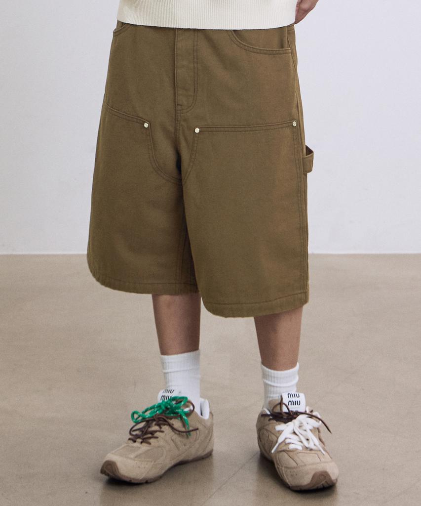 FILLUMINATE Bermuda-Shorts mit doppelter Knielänge - Braun