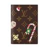 LOUIS VUITTON Leather Trim Wallet, Passport Holder Women's Brown M12219