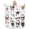 Glasgow Bull Terrier Club Blanket Soft Warm Flannel Throw Blanket Cover for Bed Living Room Picnic Travel Home Couch