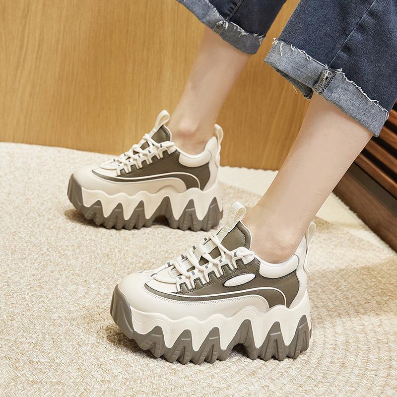 Inner height increase dad shoes women's spring 2025 new Wenzhou shoes casual sports shoes women's versatile platform women's shoes