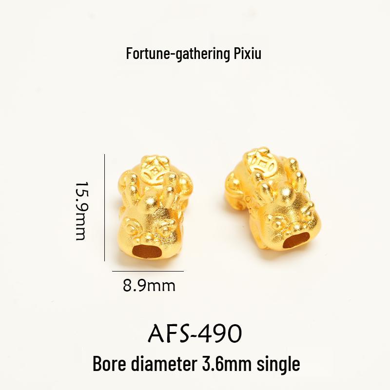 Vergoldetes antikes Schmuckset: Halskette, Armbänder & Perlenanhänger - Nicht verblassendes DIY-Zubehör