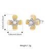 WOSTU 925 Sterling Silver Yellow Shell Pearl Flower Ring Floral Stud Earrings Adjustable Pearl Bead Bracelets Wedding Party Gift