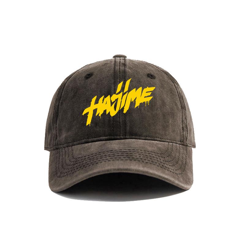 

Hajime Baseball Cap Distressed Hats Cap Unisex Retro Outdoor Summer Adjustable Hat MZ-402
