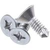 Bingyu BX-7 410 Stainless Steel Cross Recessed Countersunk Self-Drilling Screws