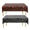 Halloween Decoration Tablecloth Disposable Pumpkin Spider Web Bat Plastic Table Cover Halloween Autumn Party Home Table Decor