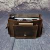 Men's 14" Vintage Leather Business Briefcase 2058