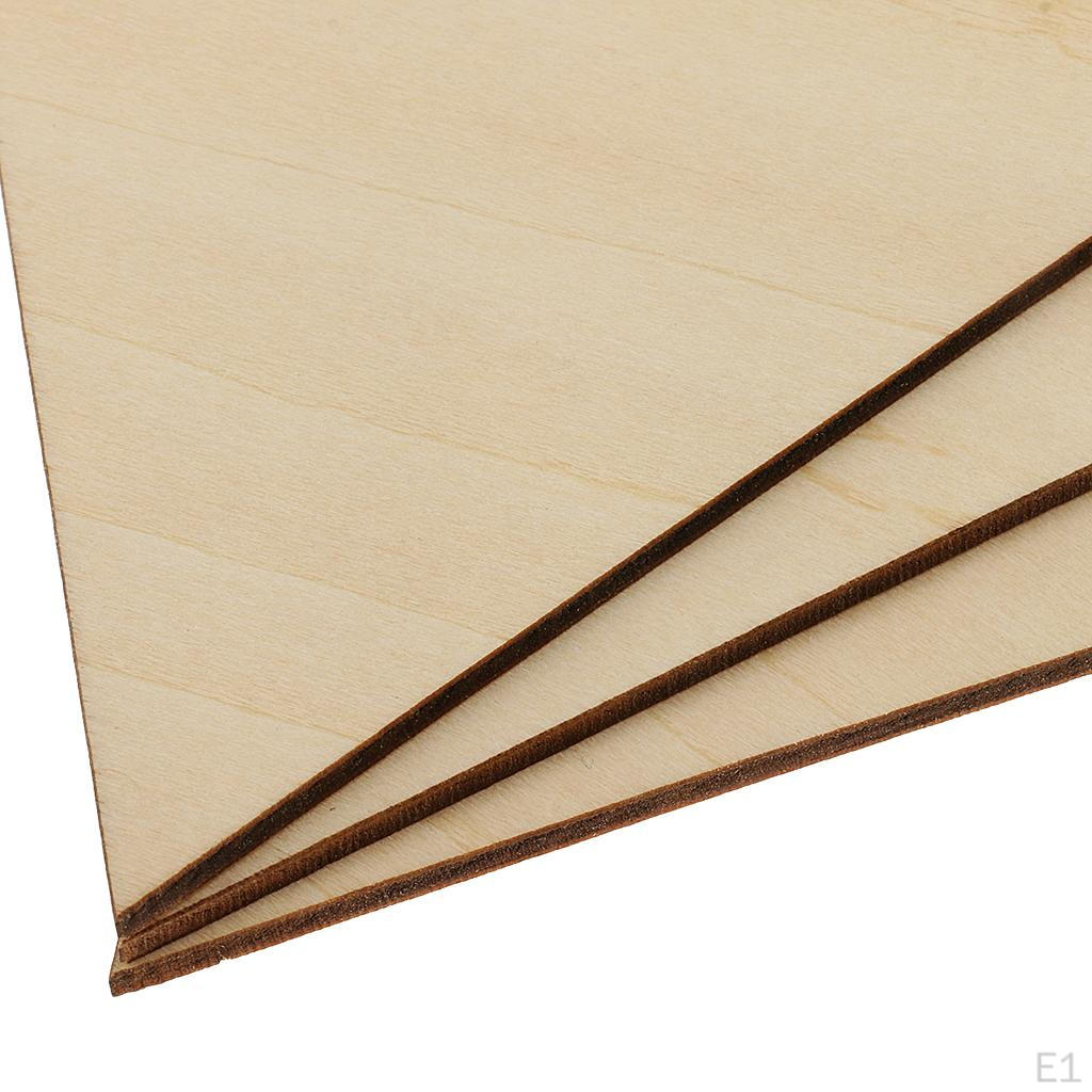 Unfinished Triangle Wooden Slices Cutout 1/9 Inch Thickness