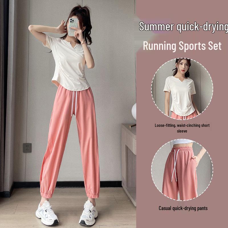 2025 Damen Schnelltrocknendes Sportbekleidungsset: Sommer Wander- & Fitness-Outfit