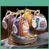 Cup Display And Saucer Coffee Rack Hold 6 Coffee Cups And 6 Plates Kitchen Draining Rack Durable Modern Mug Stand For Countertop