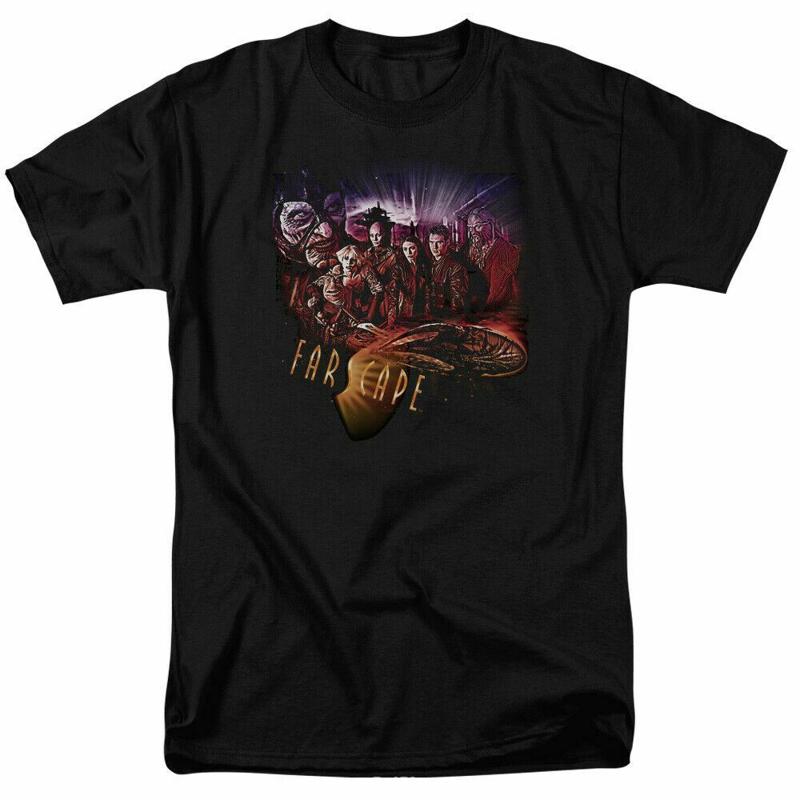 Farscape Collage T Shirt Licensed Sci Fi Alien Tv Show Classic Black - Men s Summer Cotton Graphic Tee S разноцветный