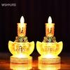 2pcs Simulation Flame Buddhist Guanyin Enshrined Ornament Home Fengdhui Decoration Bringing Good Luck