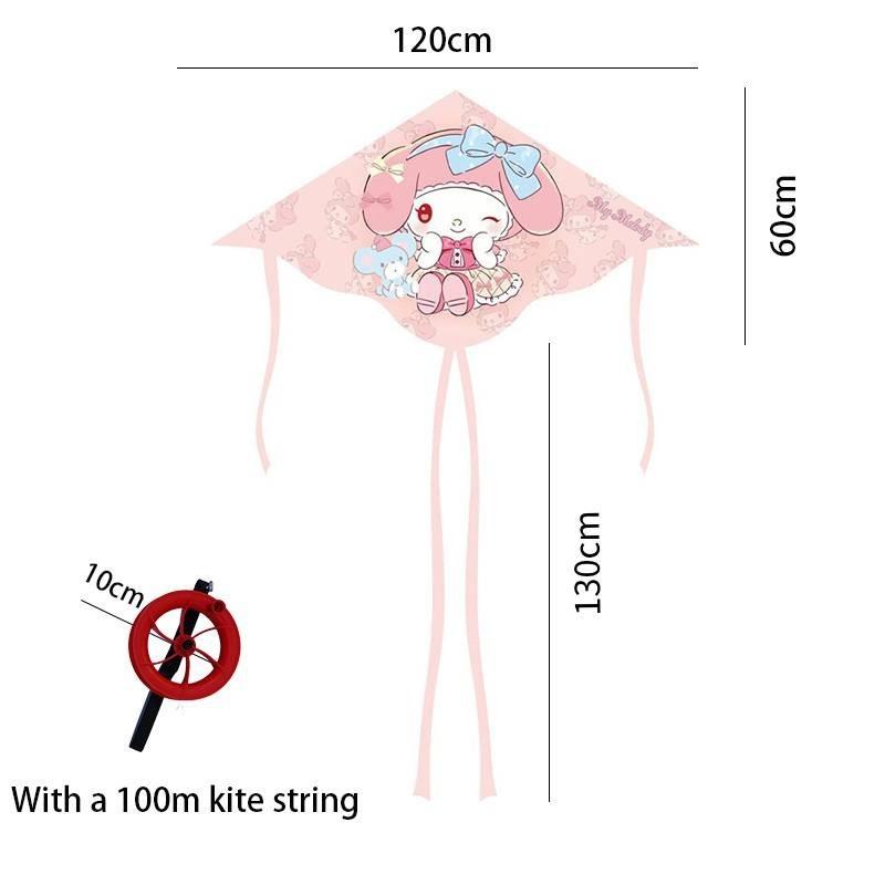1,2 Meter langer Drachenschwanz für Kinder, Cartoon-Doppelschwanzdrachen