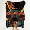 Movie K King K Kong Throw Flannel Throw Blanket Suitable for Sofa Living Room Bedroom