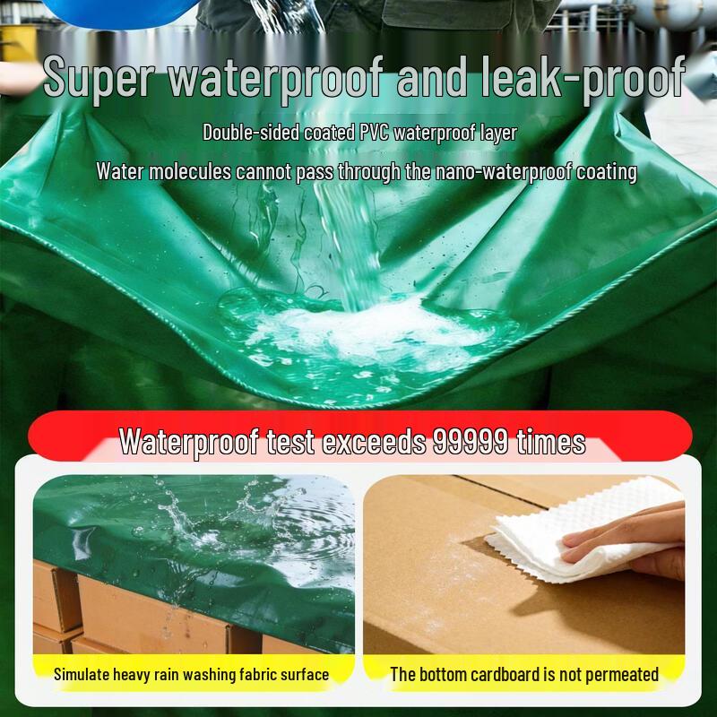 Heavy-Duty PVC Waterproof Tarp with Grommets