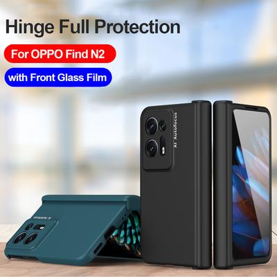 Hinge Capa For Oppo Find N N2 5g Case Hinge Full Protection With Screen Glass Film Hard Pc Back Cover For Oppo Find N N2 Cases
