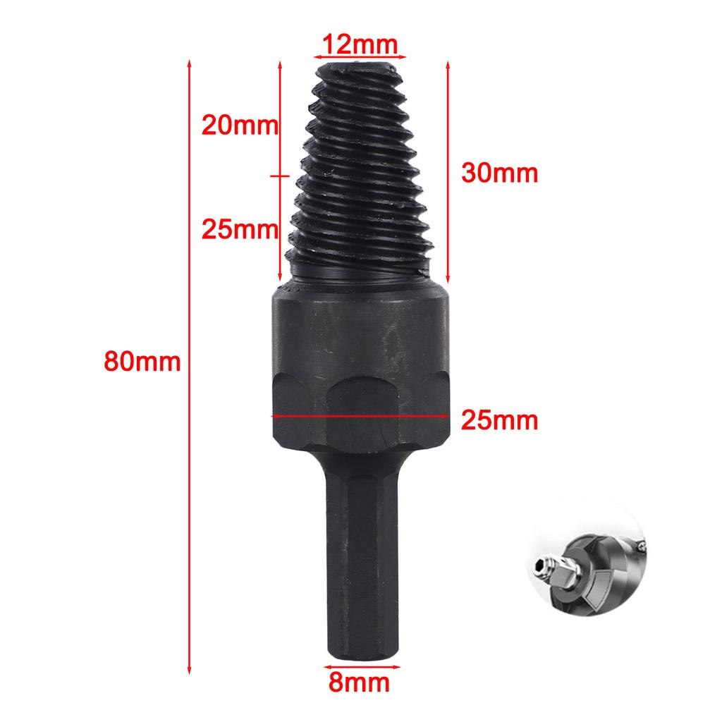 Electric Drill Extractor Faucet Broken Screw Quick Inner Thread Water Pipe Disassembly Drill Bits Broken Screw Remover Extractor