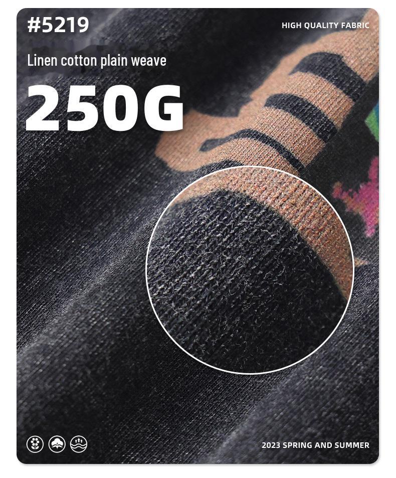 ARTIE Men's Retro Graffiti Print T-Shirt | Washed & Distressed High Street Casual Short Sleeve