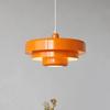 Nordic creative LED chandelier restaurant decoration chandelier carbon steel aluminum dark green orange living room lighting