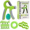 Adjustable Grip Strength Trainer 5-Piece Set