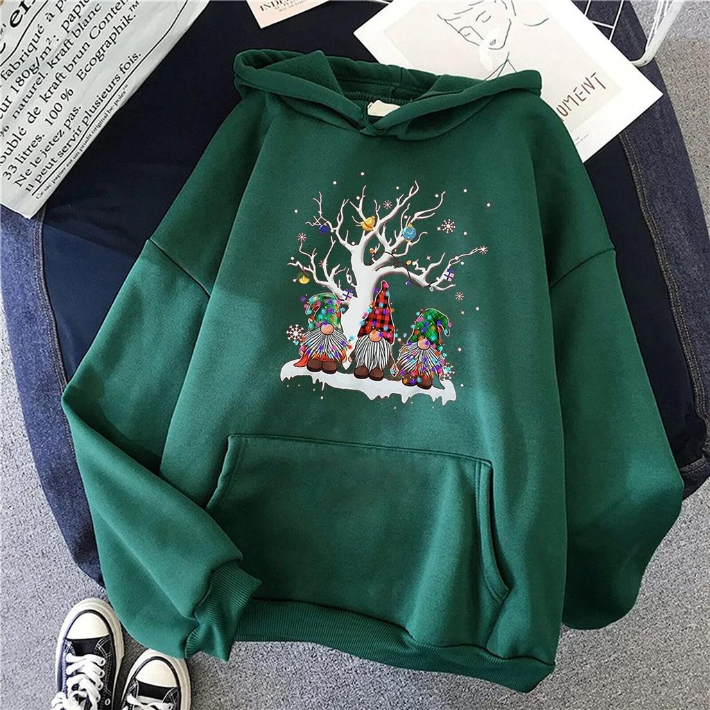 Kawaii Weihnachts Hirsch Kitz Print Hoodies Unisex Mode Marke Trainingsanzug Anime Damen Sweatshirt Hoodie Kinder Hip Hop Kleidung Sudadera Unisex