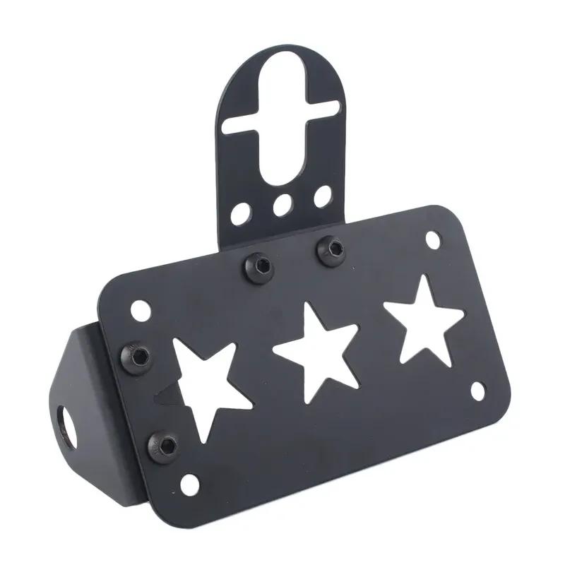 Motorcycle For Harley XL Sportster Chopper Cruiser Bobber Side Mount License Number Plate Holder Taillights Bracket Universal
