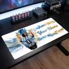 Tappetino per Mouse Grande Personalizzato Lionel Messi, Stampa Testo Nome Personalizzato, Tappetino da Scrivania Antiscivolo con Logo Calcio, Regalo per Gamer