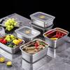 Stainless Steel Food Box with Leak-Proof Lids Stackable Metal Snack Box Refrigerator Dishwasher Safe Bento Box