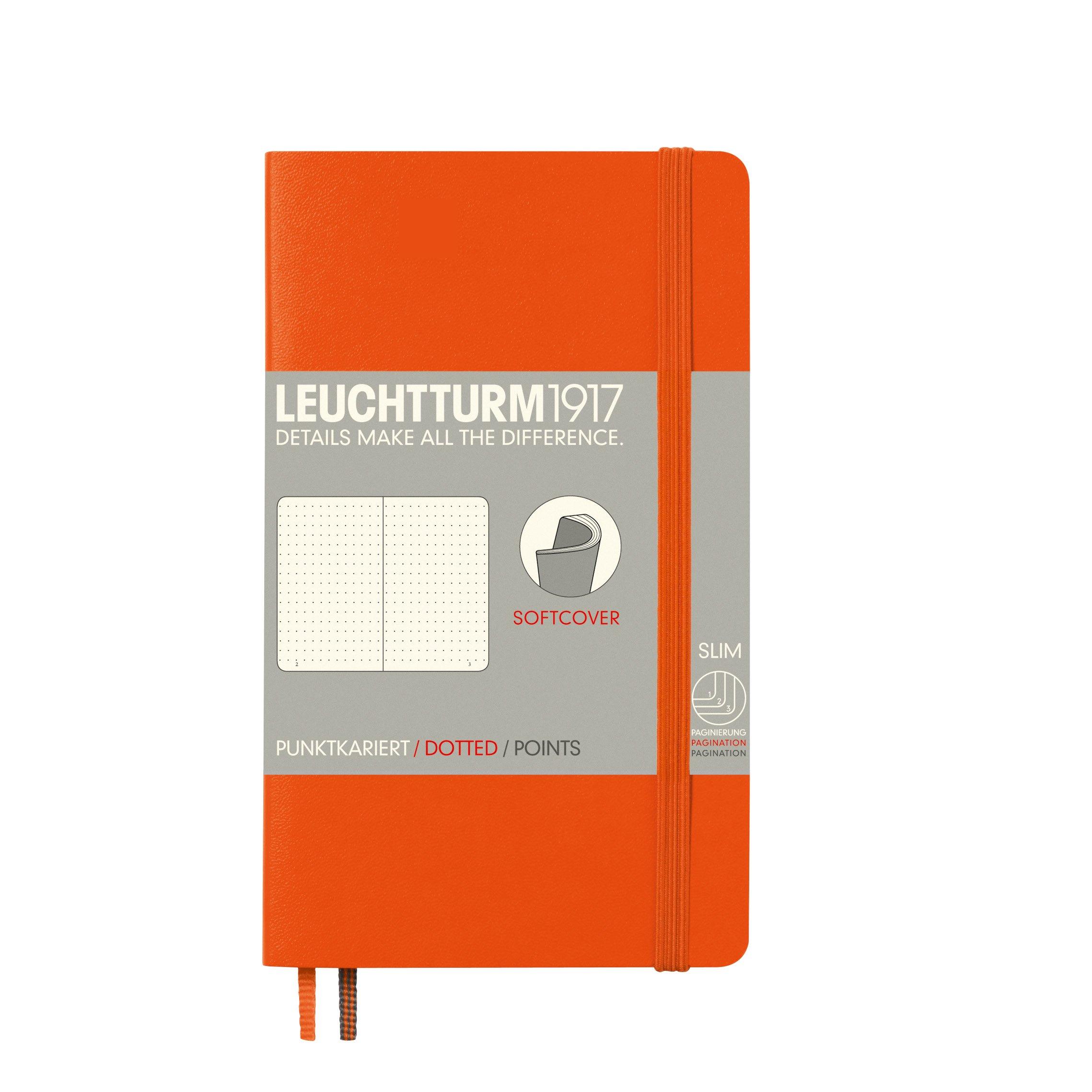 

LEUCHTTURM1917 Notebook A6 Dotted Softcover Orange 349282
