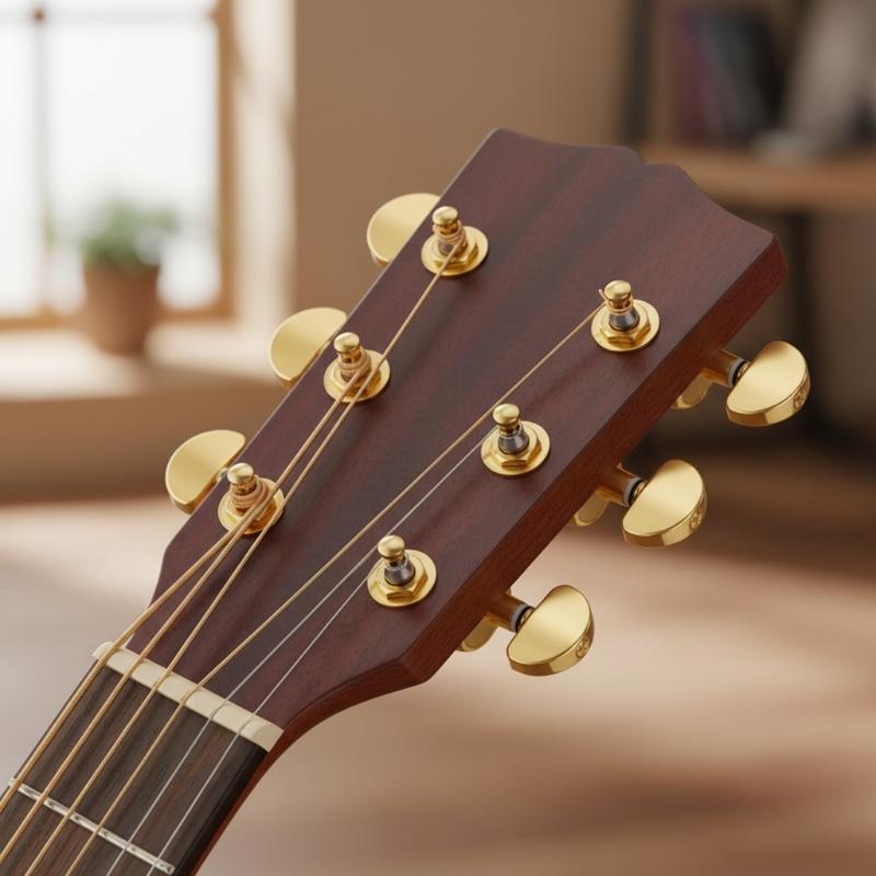 6Pcs Metal Guitar Tuning Key Machine Head String Tuners Replacement Guitar String Tuning Peg Guitar Accessories