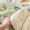 Class A Maternal And Infant Grade Washed Cotton Bed Four-Piece Set, Children'S Cartoon Bed Sheet Quilt Cover, Dormitory Single Quilt Cover 3Pcs Set