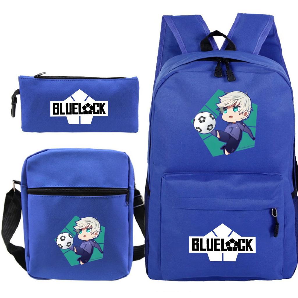 Japanese Cartoon Peripheral Printing Children'S Schoolbag, Primary And Secondary School Student Stationery Set, Shoulder Backpack Three-Piece Set