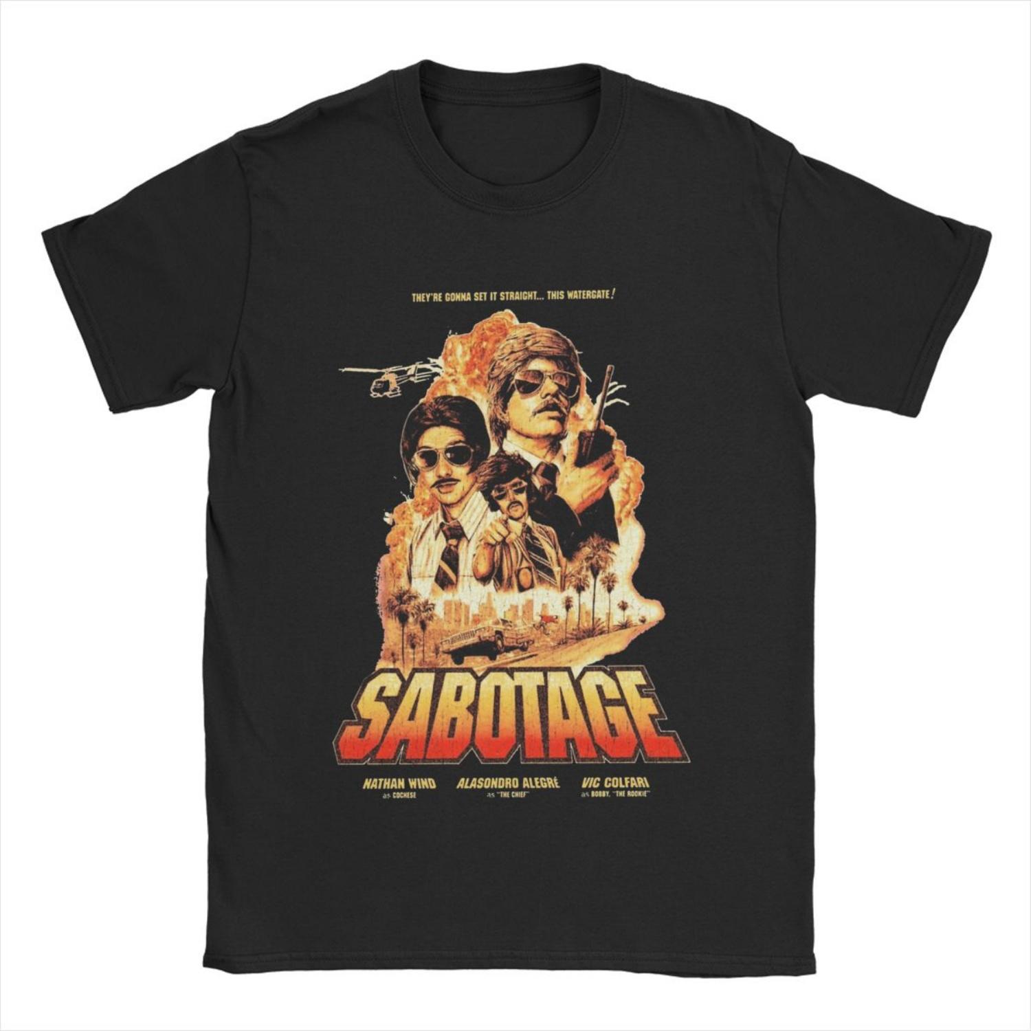 

Чоловічі футболки Sabotage Beastie Boys Повсякденна бавовняна футболка з коротким рукавом Футболки з круглим вирізом Одяг Ідея для подарунка XXXXXL чорний