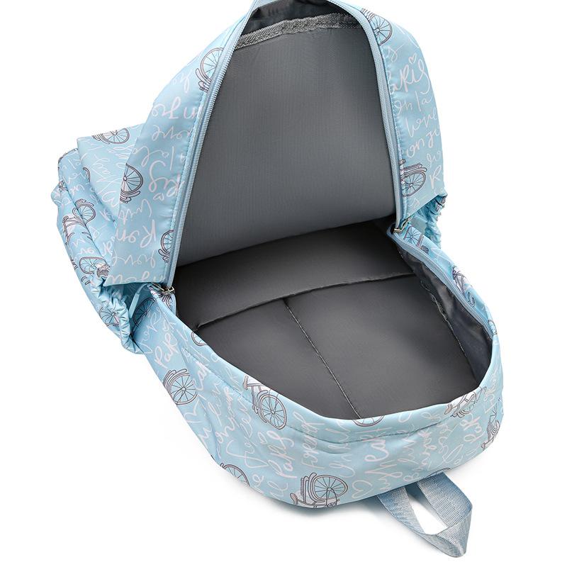 New Simple Backpack Three-piece Large Capacity Travel Backpack Junior High School Student Fashion Versatile Student Bag