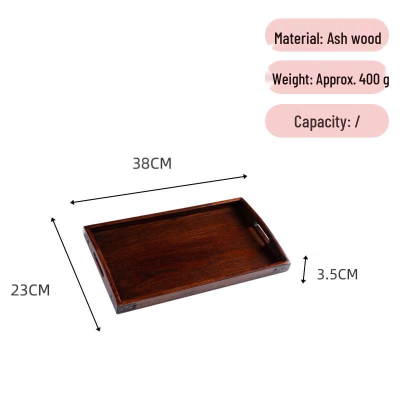 ZISIZ Ash Wood Rectangular Serving Tray