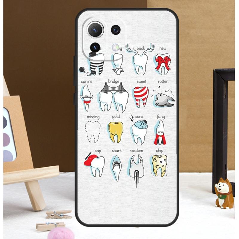 Zahnarzt Zahn Zahnarzthelferin Hülle Für Xiaomi 14 Ultra 13 11T 12T 13T Pro 12 Lite POCO X6 Pro X3 X4 X5 M5s M6 F3 F5 Abdeckung