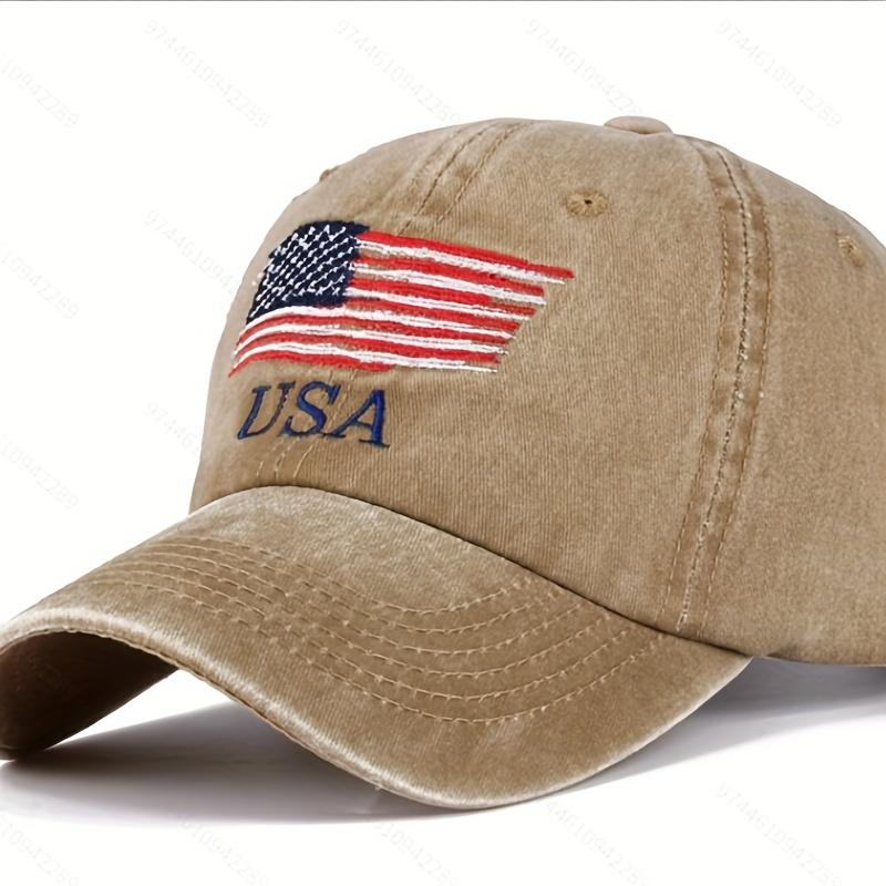 UnisexS Trendy Versatile Baseball Cap American Flag Retro Design ValentineS Day Gift Breathable Comfortable Outdoor Sports Casual