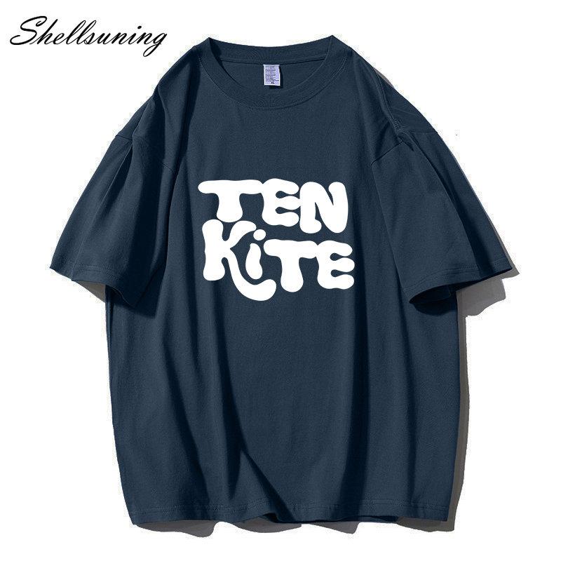 Shellsuning модные футболки с рисунком из 100% хлопка женские летние футболки с короткими — фото 14