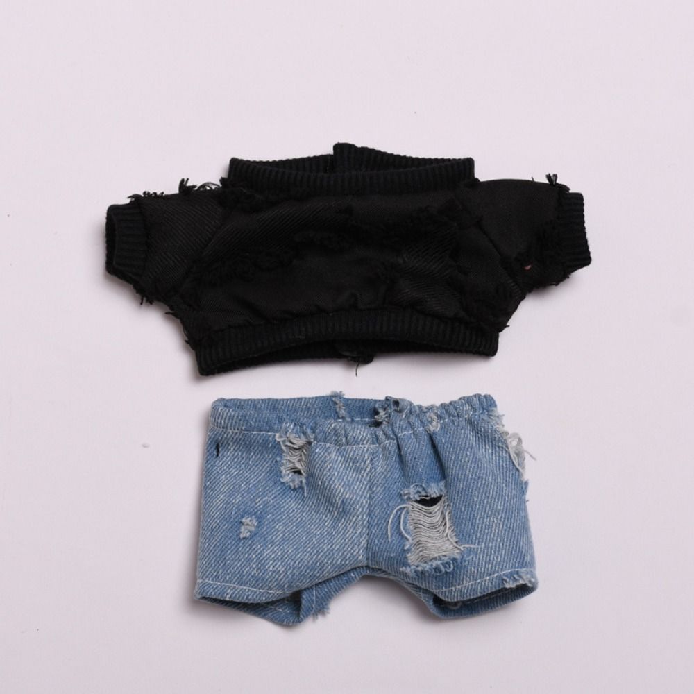 DIY Dolls Clothes Accessories Mini Hoodies Trousers Set  Cotton Stuffed Doll