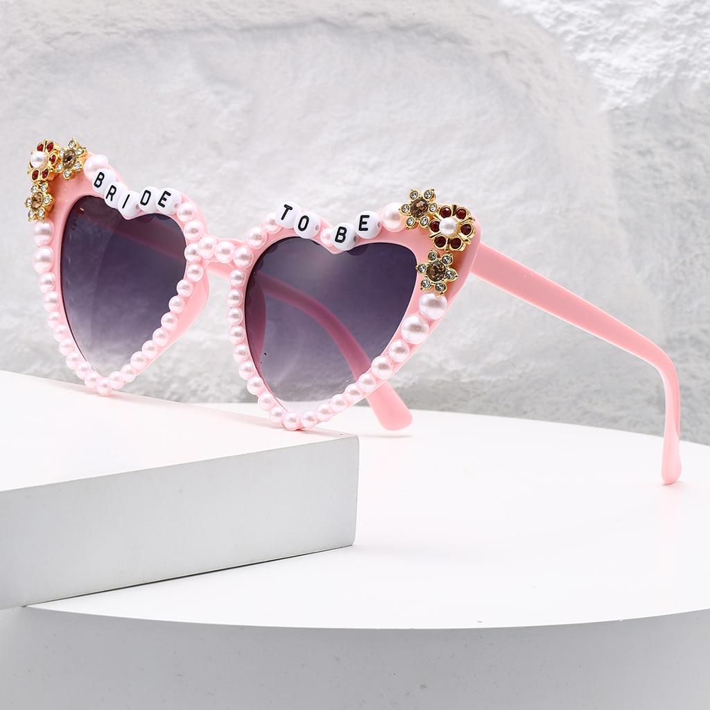 1pc New Cross-border Framed with Letters Glasses Personality Holiday Atmosphere Photo Modeling Trend WOMEN'S GLASSES