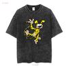 Winkendes Marsupilami Klassisches Retro Vintage T-Shirt S 5XL vintage gewaschen homme Gestreckt Lässig Streetwear-Mode Atmungsaktiv