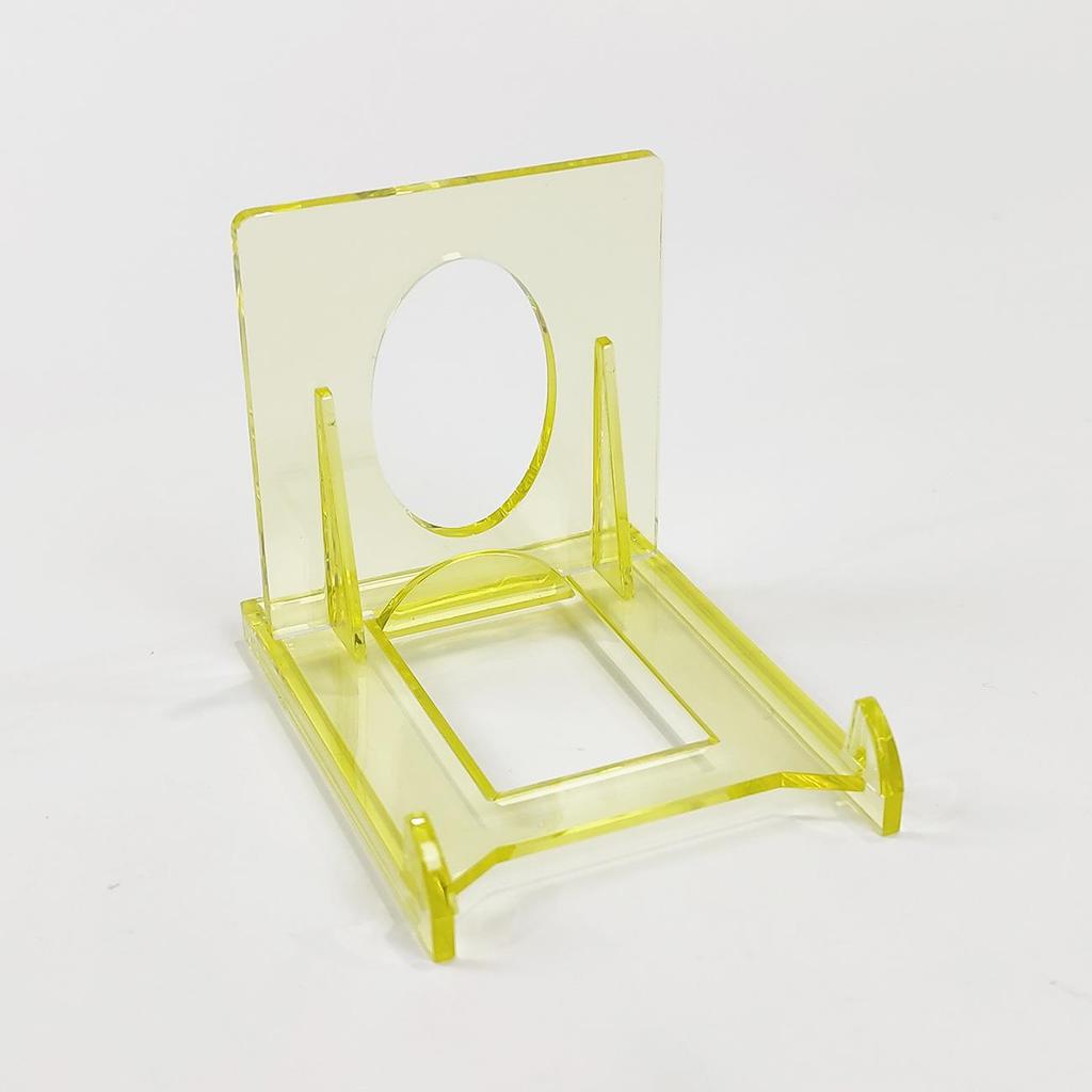35PT Triangle Card Stand: Acrylic Game Card Display and Storage Base