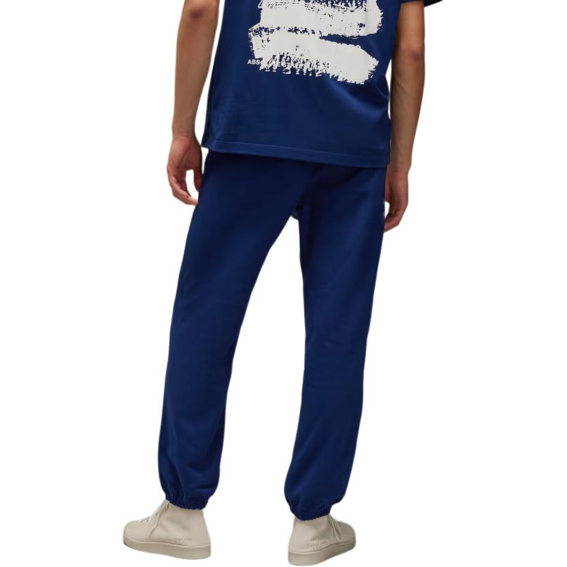 Y-3 Elastic Waist Mid-Rise Logo Cuffed Knit Joggers Men Bottoms Blue JM7865