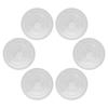 6Pcs Clear Plastic Plant Saucers Indoor Plant Water Catcher Tray Pot Drainage Base Round Tray for Flower Pots Plastic Saucer