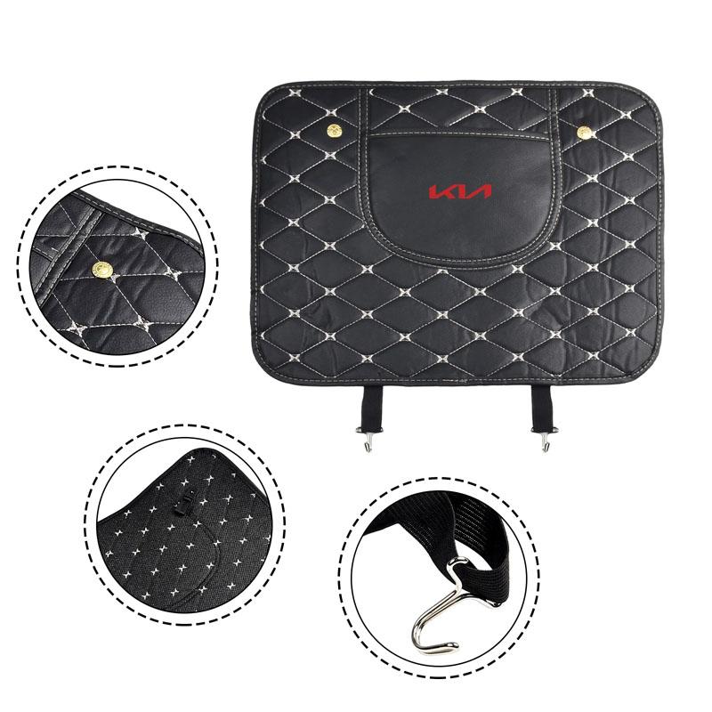 Car Anti-kick Pad Interior Leather Auto Seat Back Protector Pads Anti Scratch For KIA rio ceed sportage cerato soul sorento k2 k5 flip