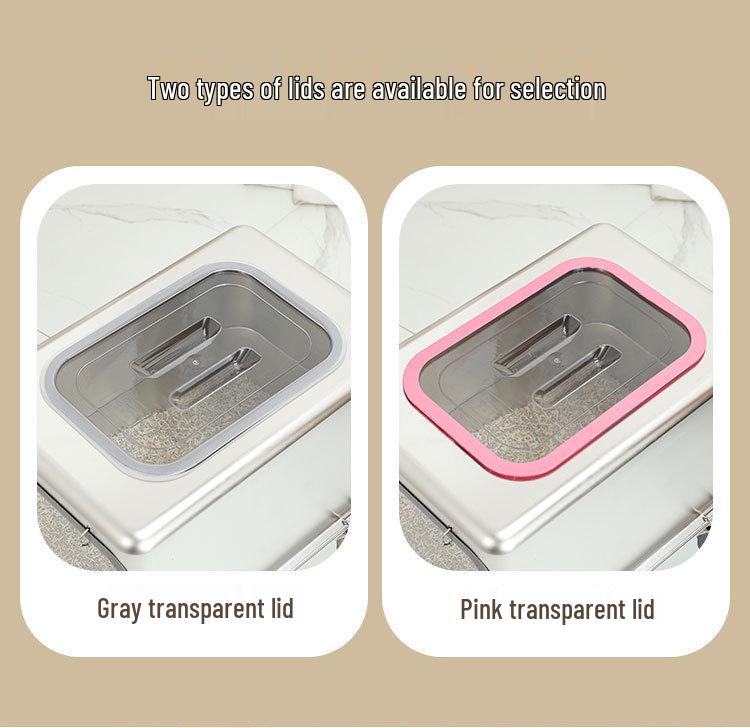 All-Steel Enclosed Stainless Cat Litter Box, Odor & Splash Proof, Extra Large