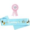 Hot Sale Welcome Baby Shower Mommytobe and Daddytobe Tinplate Badge Corsage Boutonniere Shoulder Straps