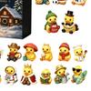 Cute Duck Toy Advent Calendar Calendar, 24-Day Christmas Countdown Box with Acrylic Ornaments for Tree Toy, Hanging Decor, Holiday Gift Lovers Festive