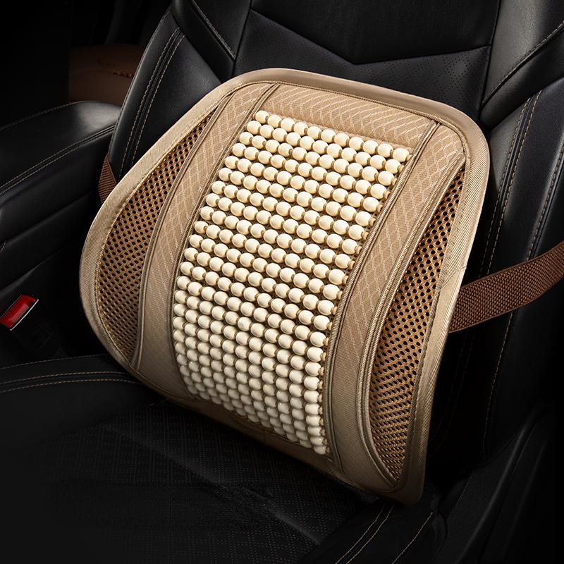 Car seat cushion summer cool cushion single piece of wood beads summer breathable cushion ventilation cold four seasons availabl