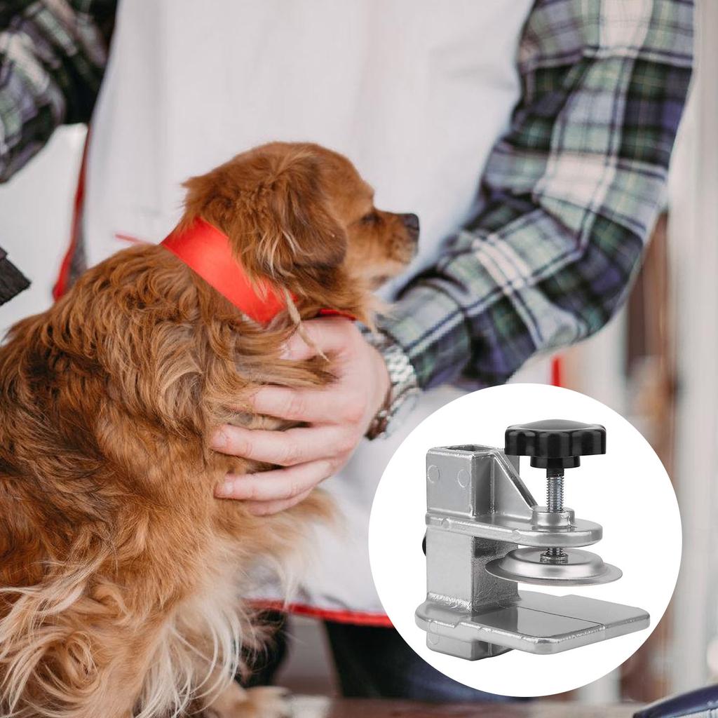 Convenient Table Clamp Aluminum Alloy Pet Grooming Table Clamp for Secure and Stable Grooming Work Pet Salon Home Use